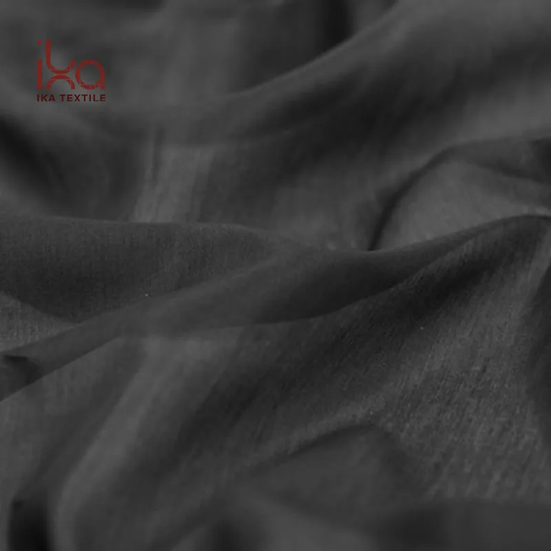 Летняя и весенняя дышащая крутая 9 мм шелковая хлопковая ткань черного цвета для
