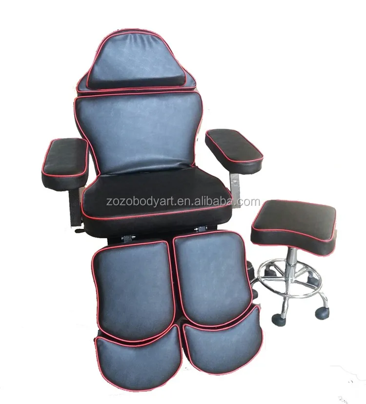 High quality Burgundy Metal Portable massage Chair