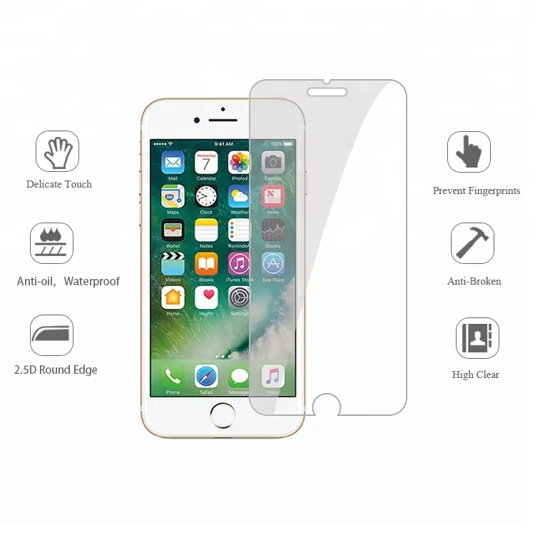
 2.5D протектор экрана из закаленного стекла для iPhone 7 / 8 /SE 2020  