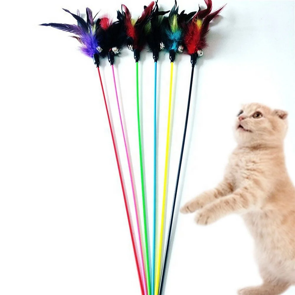 Cat Teaser Toy Cat Chaser Toy Cat Wand Interactive Toy for Cat Kitten 