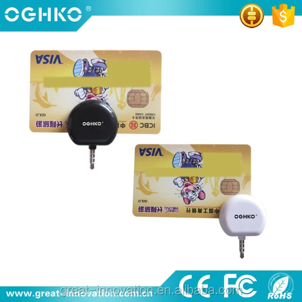 Android IOS Magnetic Headphone 3.5mm Audio Jack Card Reader