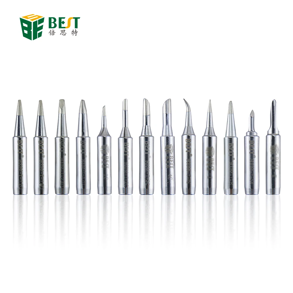 900M-T-I SI B tips Soldering 5PCS/LOT 936 iron head Thermostat electric iron 937 Lead-free Luo iron head Round tip - Color: B