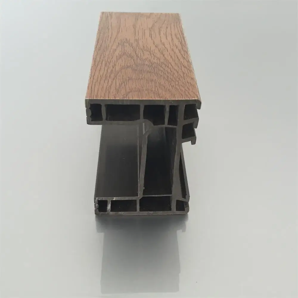 PVC Wood Grain Profiles windows Upvc Frame Sash