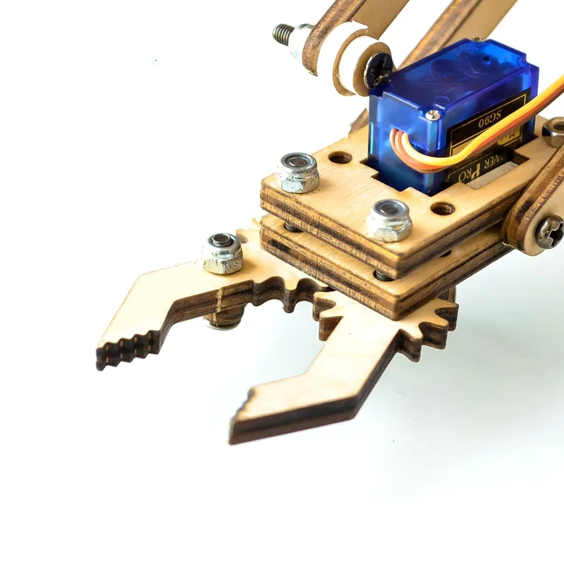 Luqeeg Bras Mécanique, Robotique 6DOF, Full Metal Programmable Kit de Griffe de Serrage, Robot Manipulateur de Bureau, Pièces de Robots Industriels Luqeeg Bras Mécanique, Robotique 6DOF, Full Metal Programmable Kit de Griffe de Serrage, Robot Manipulateur de Bureau, Pièces de Robots Industriels