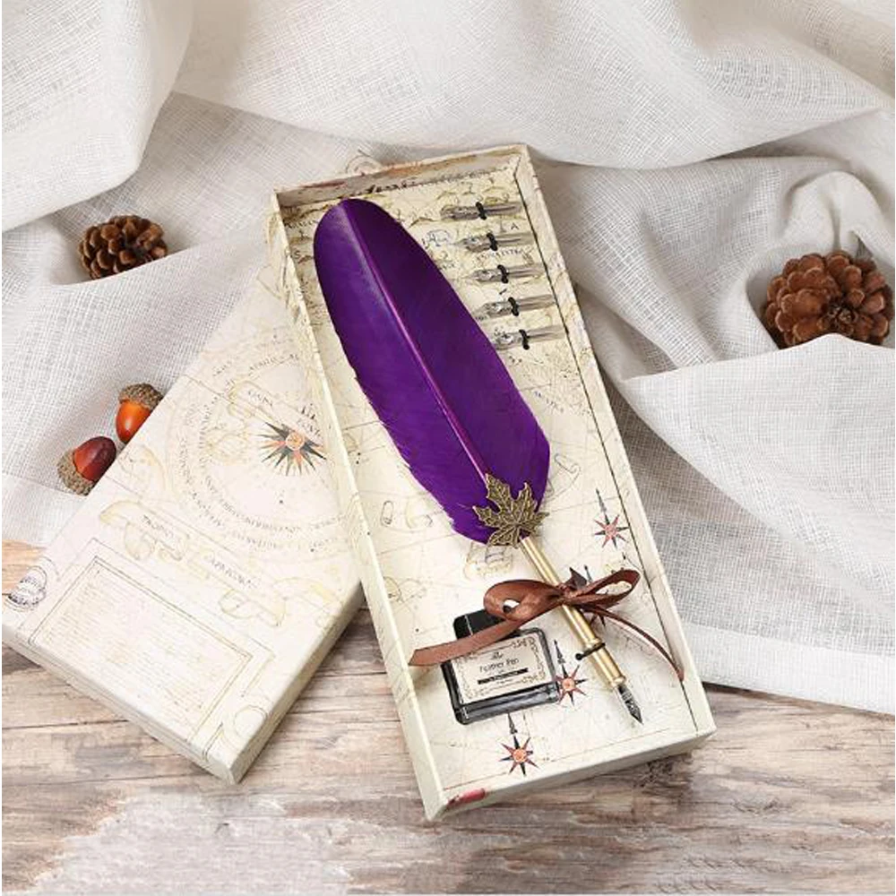 羽毛筆英文書法套裝筆, image size:1000x1000