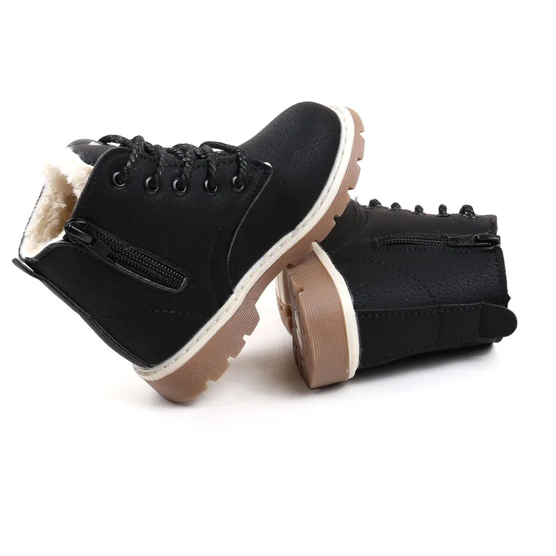 
 Детская модная Корейская версия Детские утепленные детские зимние ботинки Martin  