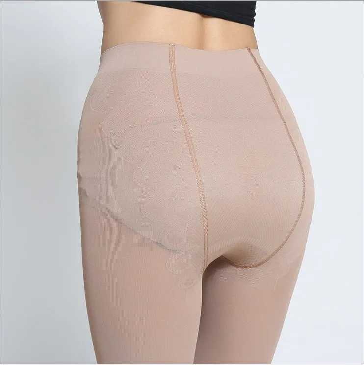 Заводская поставка камень коричневый до бедра женские чулки плюс