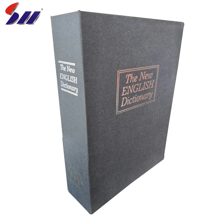 Cheap Custom Size Similar English Dictionary Metal Security Book Safe With Key Lock