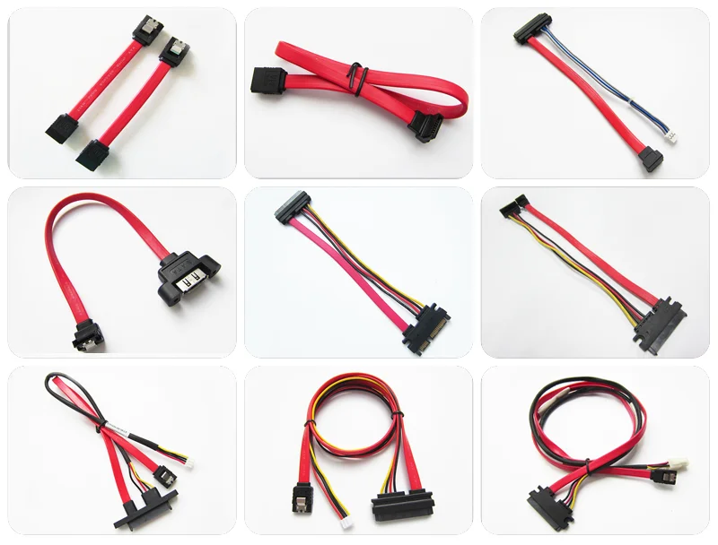 
 Заводской пользовательский Sata 22Pin разъем к Sata 7Pin + 4Pin HSG кабель питания  