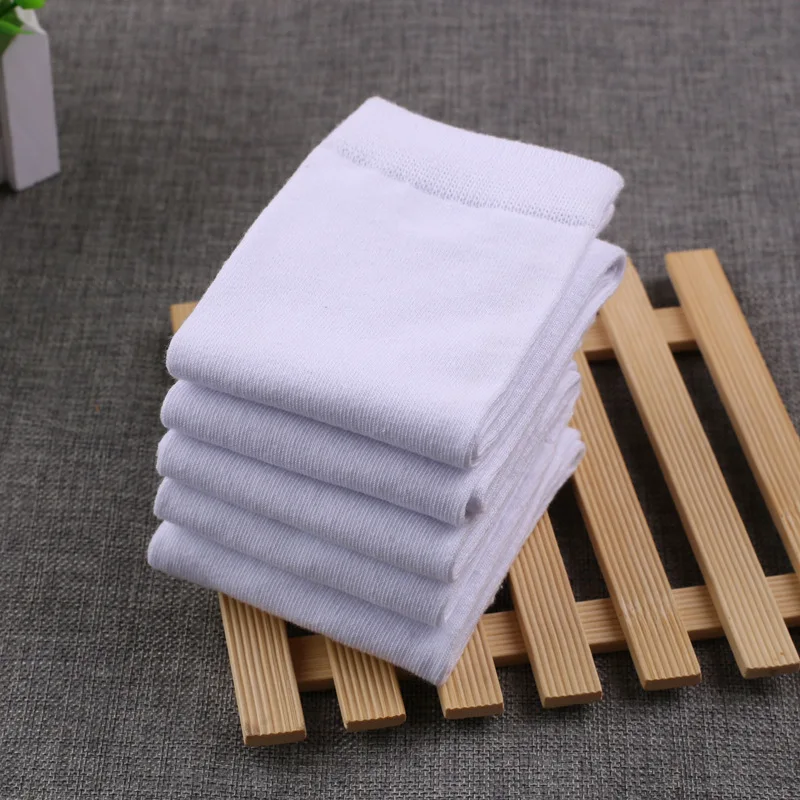 White No Heel Sock Without Heel for School