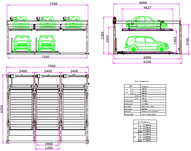 Mechanical Multilevel Smart Parking Equipment Hydraulic Puzzle Parking ...