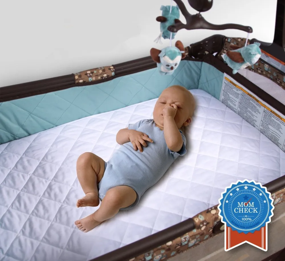 fitted crib mattress pad