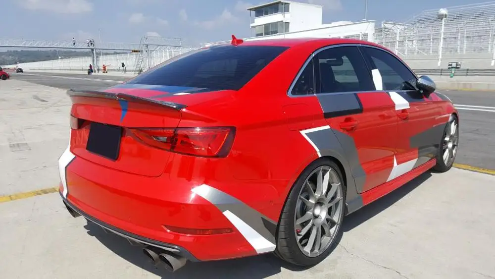 Высокоточный апгрейд A3 S3 из углеродного волокна задний спойлер заднего багажника для Audi Sline RS3