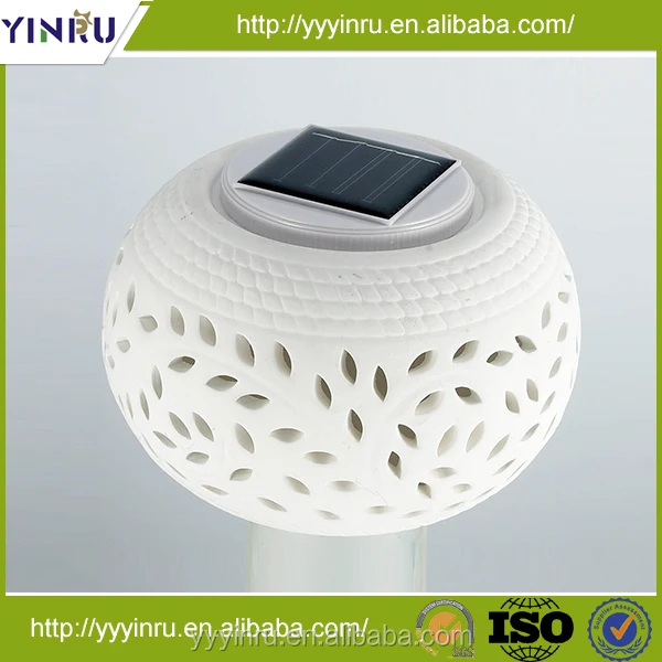 Солнечная oranment керамическая jar свет керамическая jar лампы