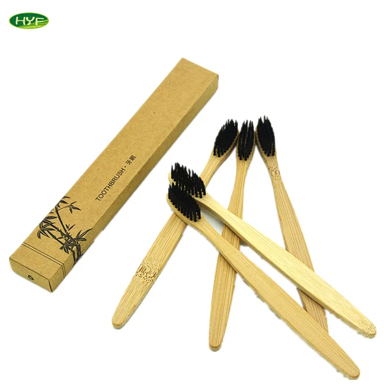 
Щетки с твердым логотипом на заказ, натуральные оптовые поставщики, зубная щетка с древесным углем 