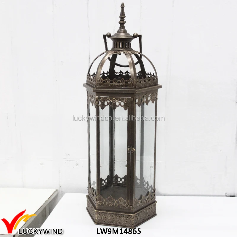 Lace Retro Antique Candle Holder Floor Candle Lanterns