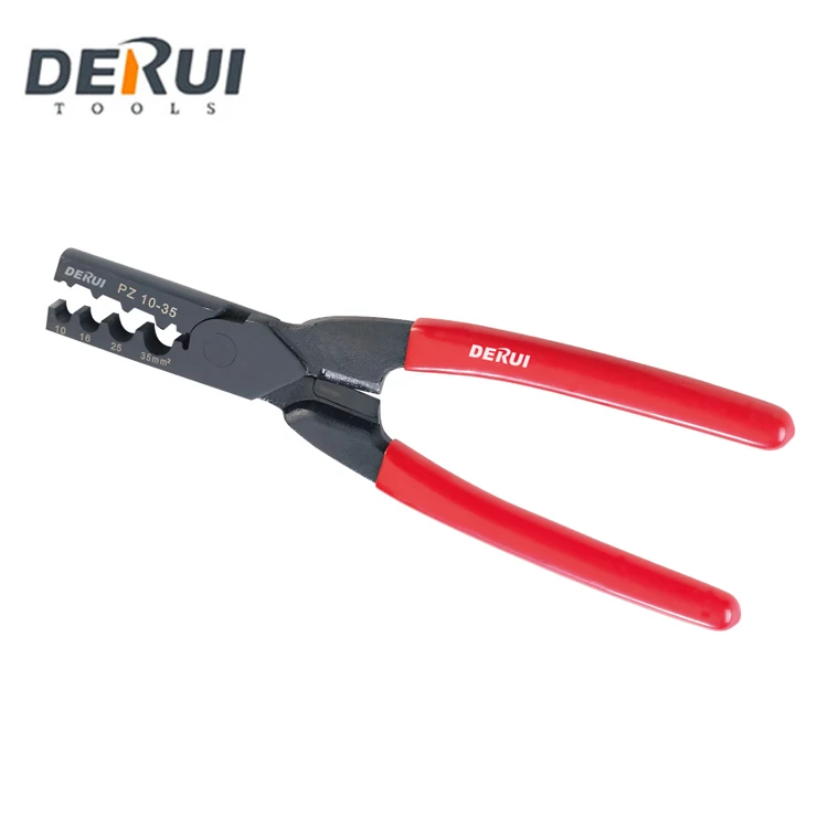 1Pcs PZ10-35 Germany Style Crimping Tool For Wire End Terminals 10-35mm2 Pliers 