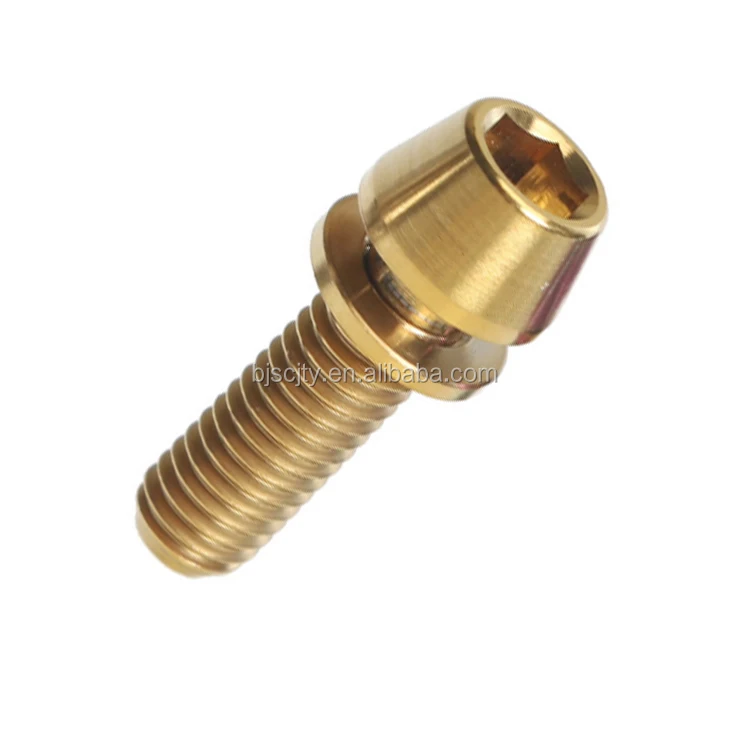 TITAN M6X35 VIS DIN912 Creux Hexagonal Conique Vélo Arc En Ciel - Foto 3