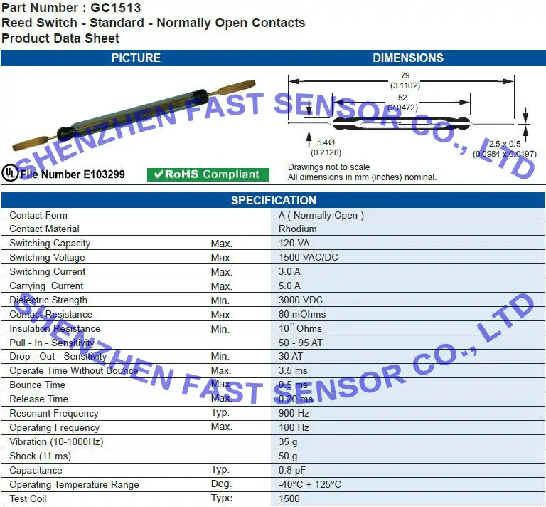 Escalator/elevator/lift Reed Switch Buy Escalator Reed Switch