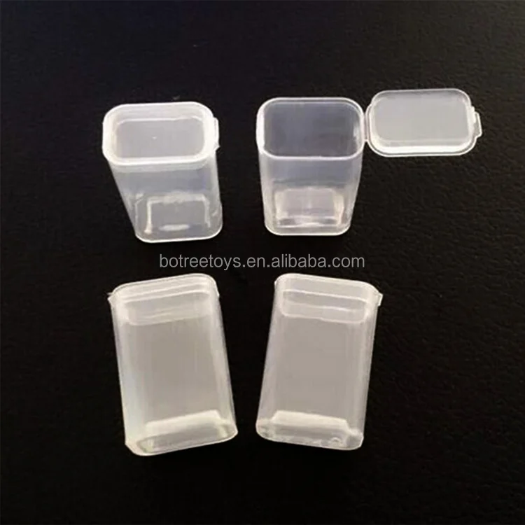 Пустые прозрачные квадратные пластиковые коробки для конфет игрушки
