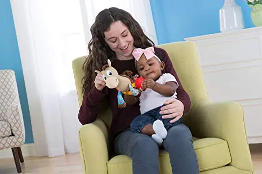 По индивидуальному заказу Новые Творческие Плюшевые игрушки животных клип и яблочко коляска осла который учится ходить