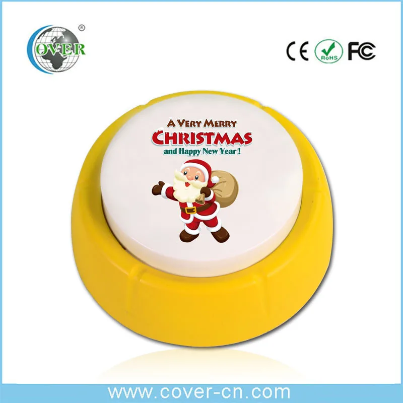 Factory Custom Promotional Gift Christmas Music Box Sound Buttons Sound