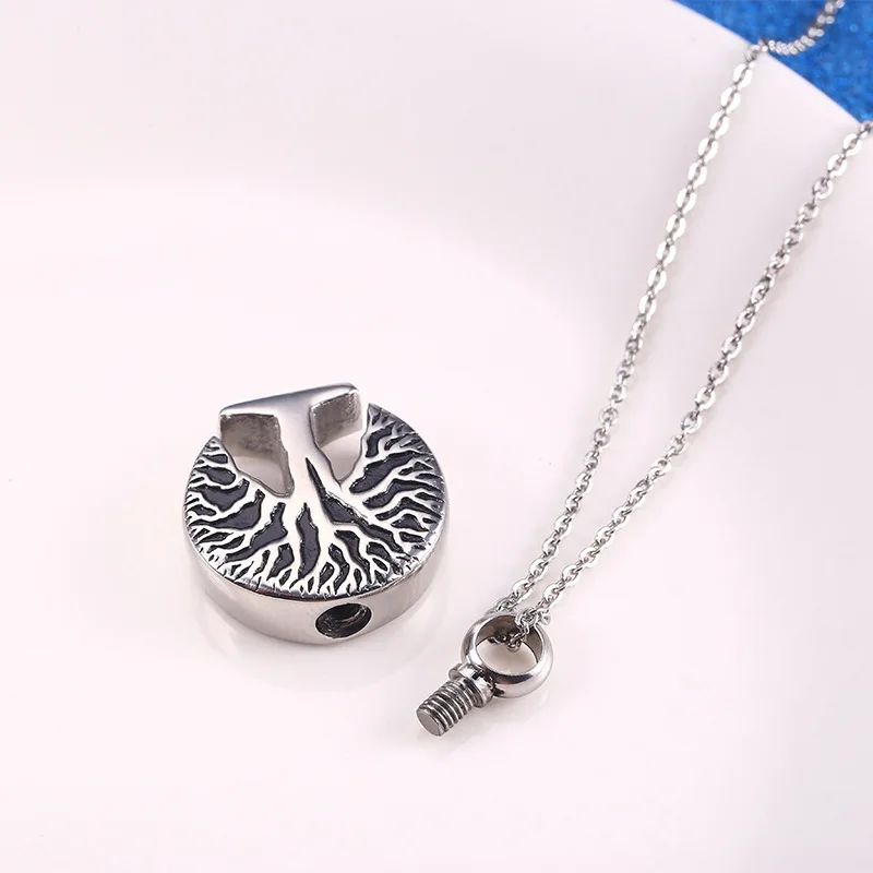 Cremation Jewelry Tree of Life Keepsake Memorial Urn Necklace Ash Holder Pendant Necklace