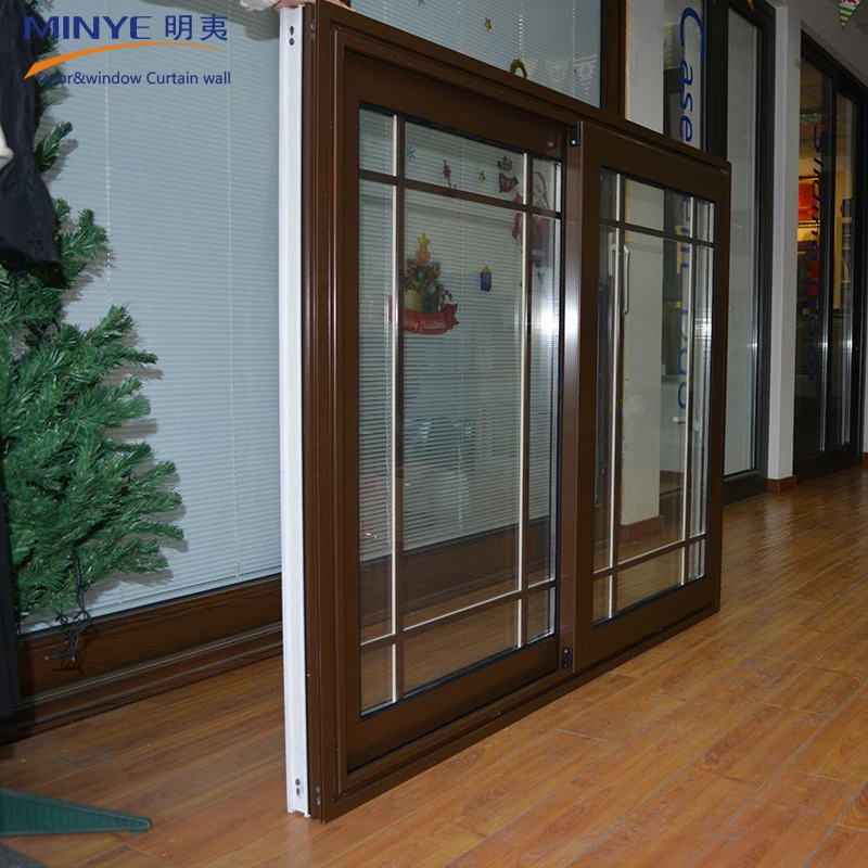 Iron Window Grill Design and Steel Window Grill Design Aluminum Sliding Window with Grid