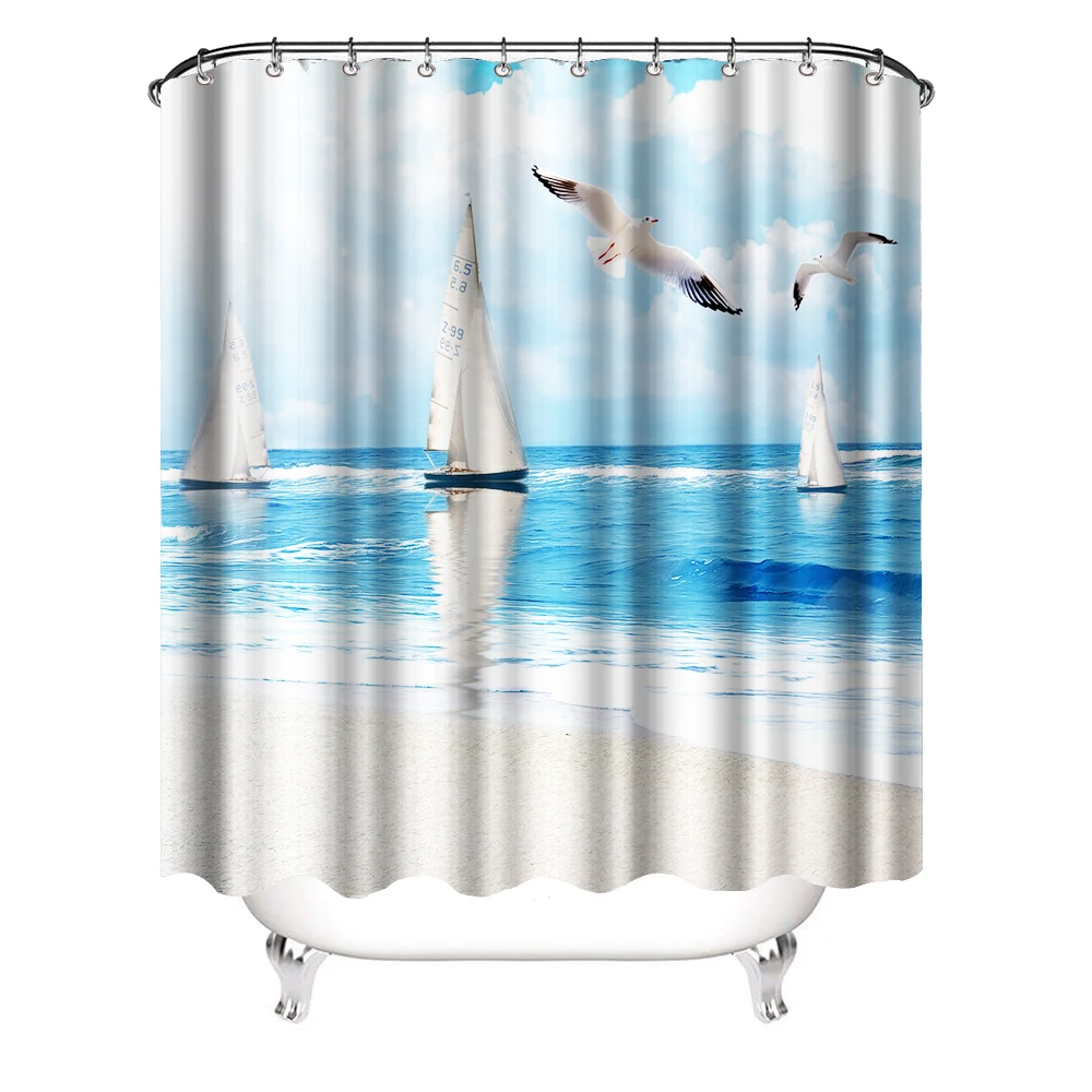 Sailboat Nautical Shower Curtains