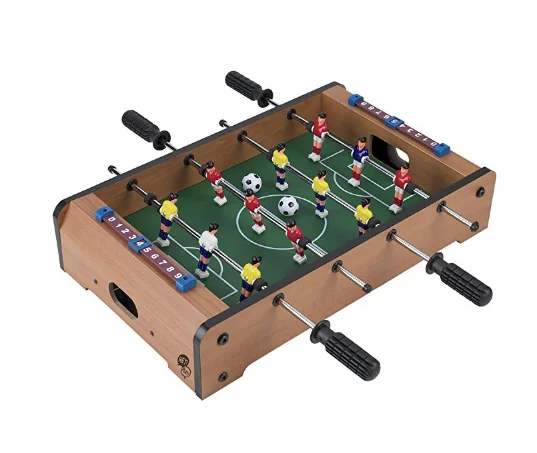 Настольный настольный мини-Настольный Футбольный Набор для игры в футбол с двумя мячами и хранителем очков взрослых детей