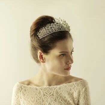 Wholesale O865 Luxurious Wedding Bridal Hairwear Clear Crystal