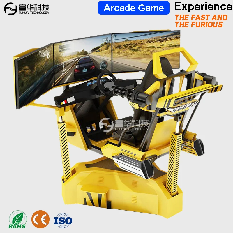 Carro de Realidade Virtual de diversões Simulador Vr carro de corrida jogo  máquina voadora 360 - China Máquinas de jogos de arcada e 9d Vr preço