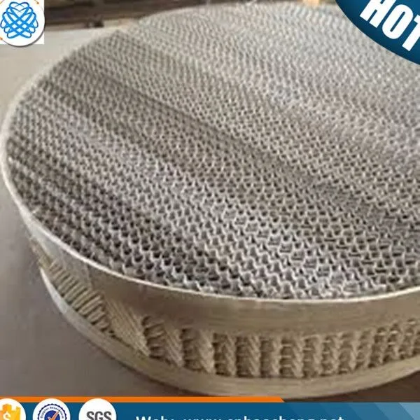Phosphor Bronze Distillation Column Structured Packing Wire Mesh