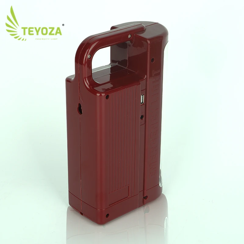 Round Plug Solar Power Led Portable Emergency Light