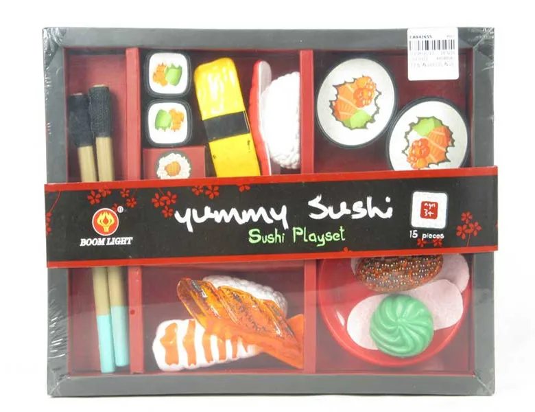 ULDIGI 6 Unidades Simulação De Sushi Adereços De Exibição De Sushi Modelo  De Sashimi Artificial Comida De Jogo Realista Fingir Jogar Brinquedo De