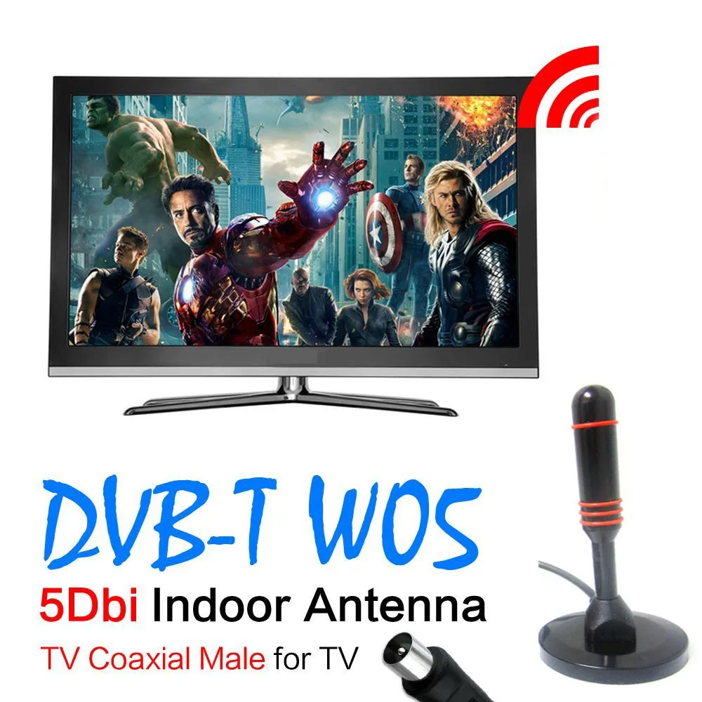 Yetnorson Active UHF/VHF 20dBi Mini DVB-T DVB-T2 Anntena для
