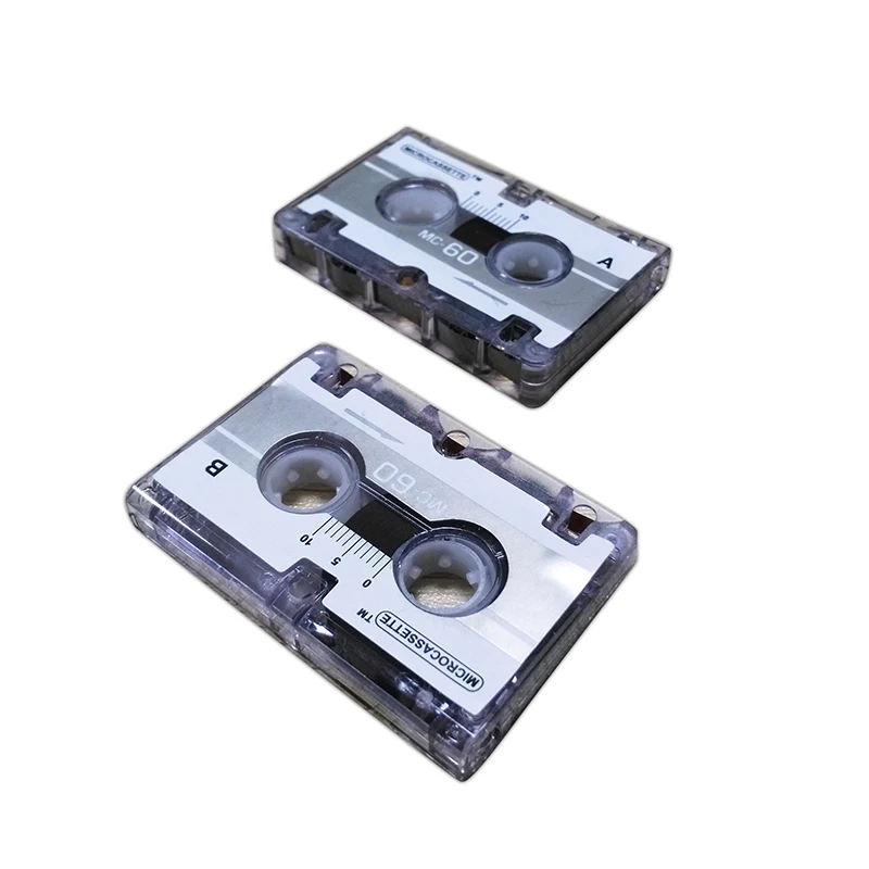Lot De 10 Cassettes Audio Vides 60 Min - Faible Bruit, étui Transparent - Pour Enregistrements, Conférences, Musique