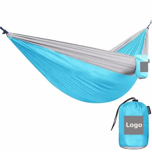 Холщовый гамак-кровать, складной двойной подвесной нейлоновый портативный гамак для кемпинга, оптом