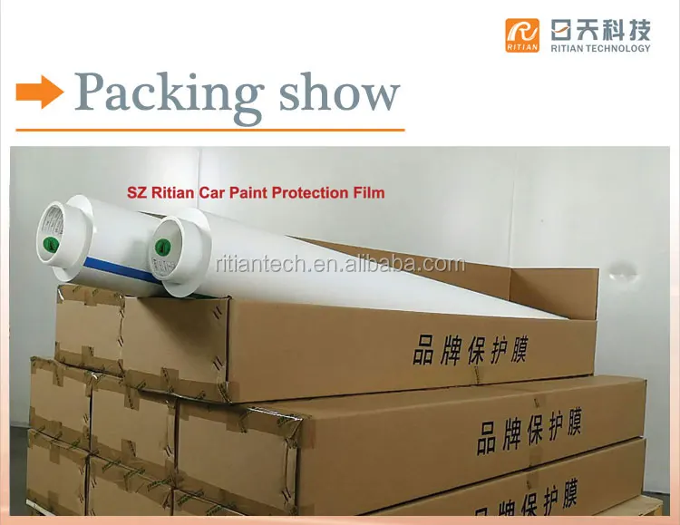 PE Protective Film for Car Paint with 1.2 m x 100 m Size 50 Weeks UV-Resistance and Moisture Proof