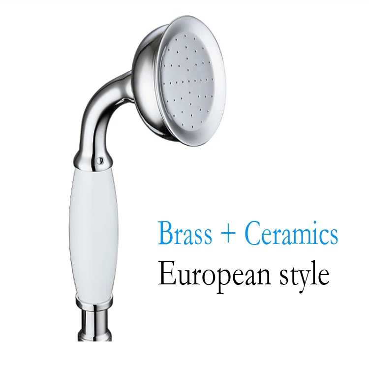 Traditional Ceramic Brass Handset - Chrome  details