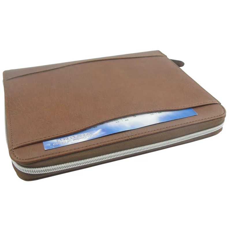 Высококачественный Органайзер из искусственной кожи на молнии размера A5