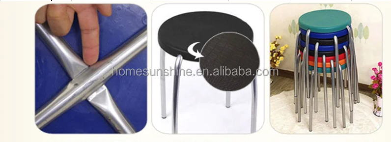 Coloful Round Stack Stool Metal Stack Circular Stool for Home and Garden