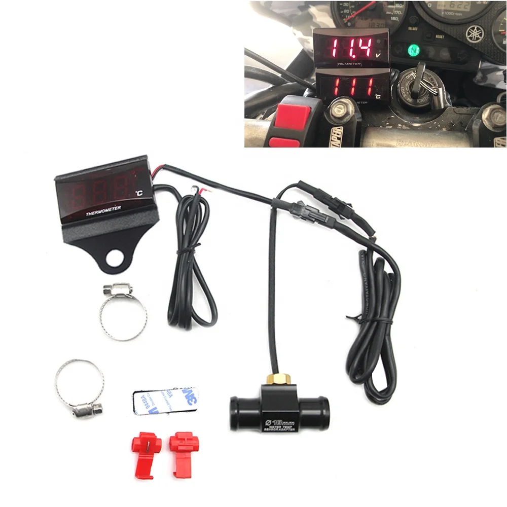 Цифровой термометр для мотоцикла с цифровым дисплеем