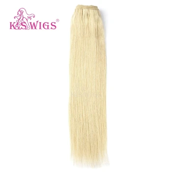 K.S WIGS Raw Kinky Straight Hair 613 Straight 16 Inch 16 18 20 Inch Straight Human Hair Weave