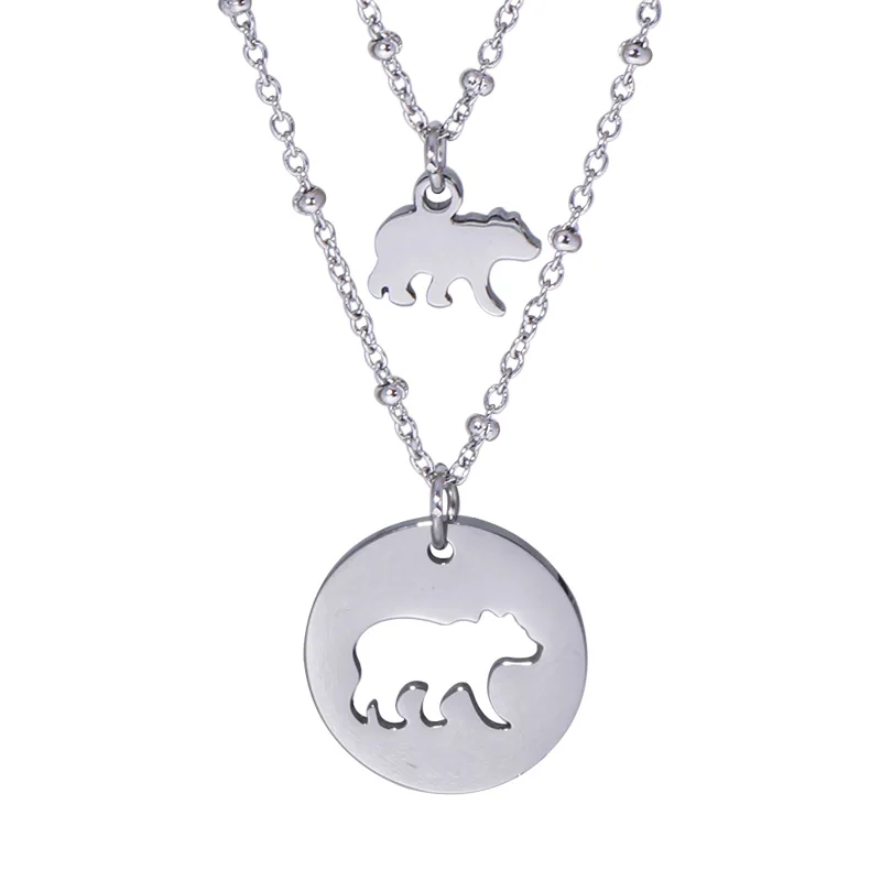Stainless Steel Mama Bear Jewelry 