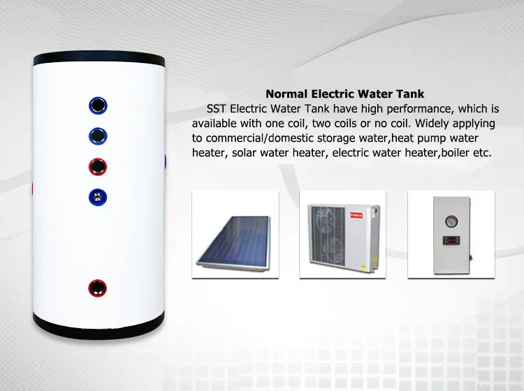 SST 100l 150L 200 liter pressure electric heater water tank durable