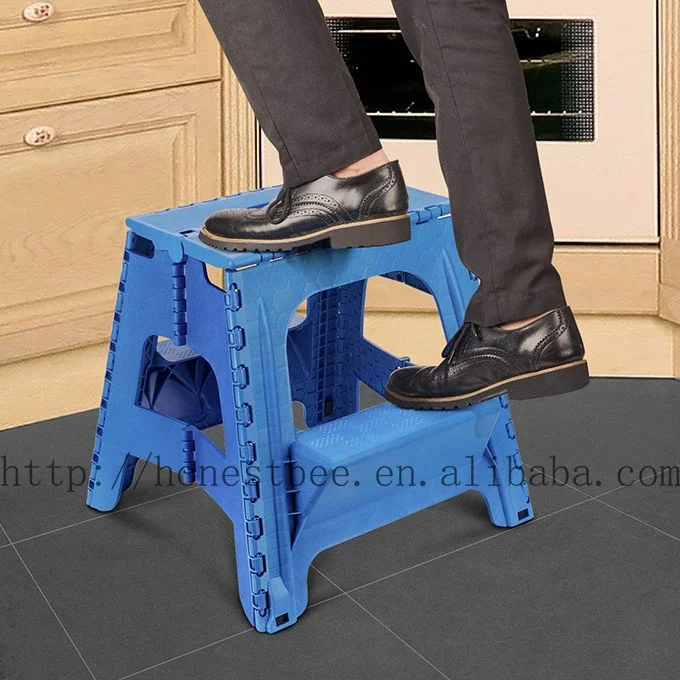 2-в-1 двойного назначения стул два передвижная стремянка прочный пластиковый складной с педалью удобного