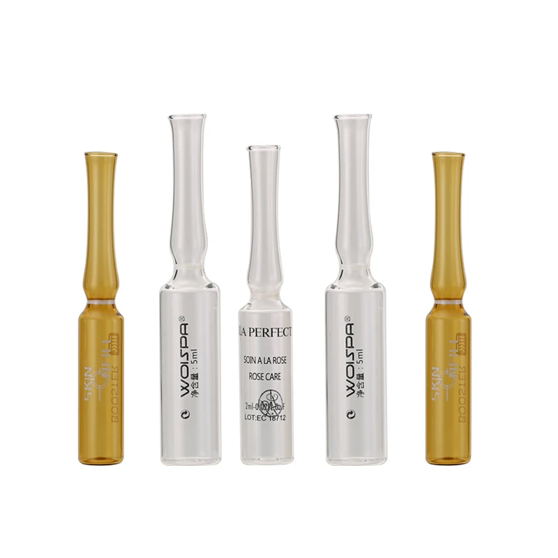 1ml 2ml 5ml 6ml 10ml Empty Mini Ampoule Low Borosilicate Pharmaceutical Cosmetic Skin Care Clear Glass Ampoule Bottle