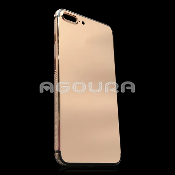 Luxury 24ct Gold Plated iPhone 7 Plus Case with Zircon Back