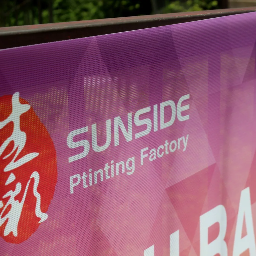 Digital Print Hanging Outdoor Event Printing Fence Backdrop Mesh Banner